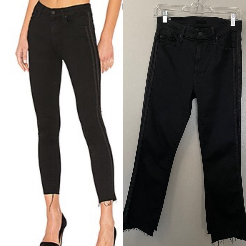 Mother High Waisted Looker Ankle Fray guilty Party racer